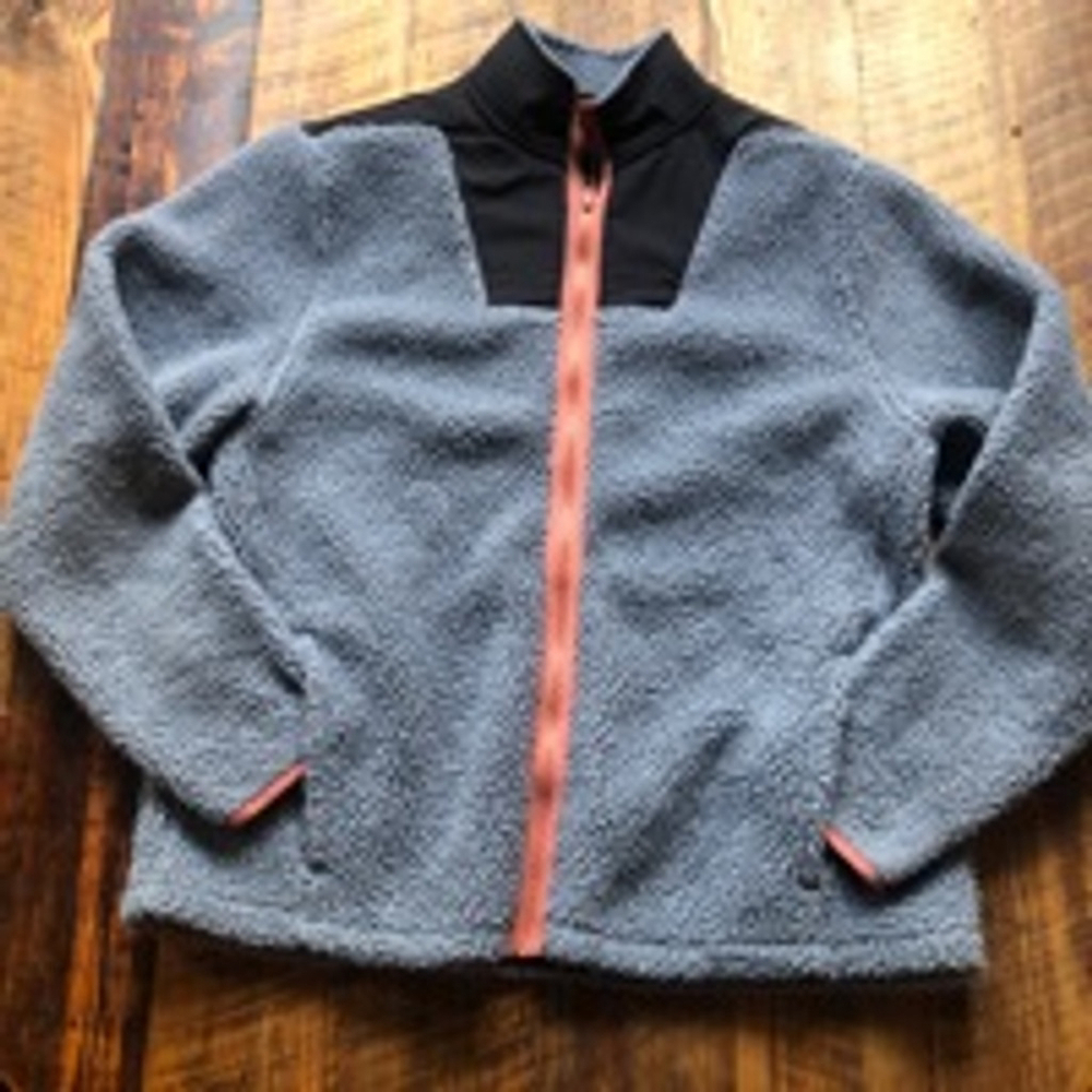 Women's Zelos Fleece Jacket Size M Gray and Black - Picture 1 of 6